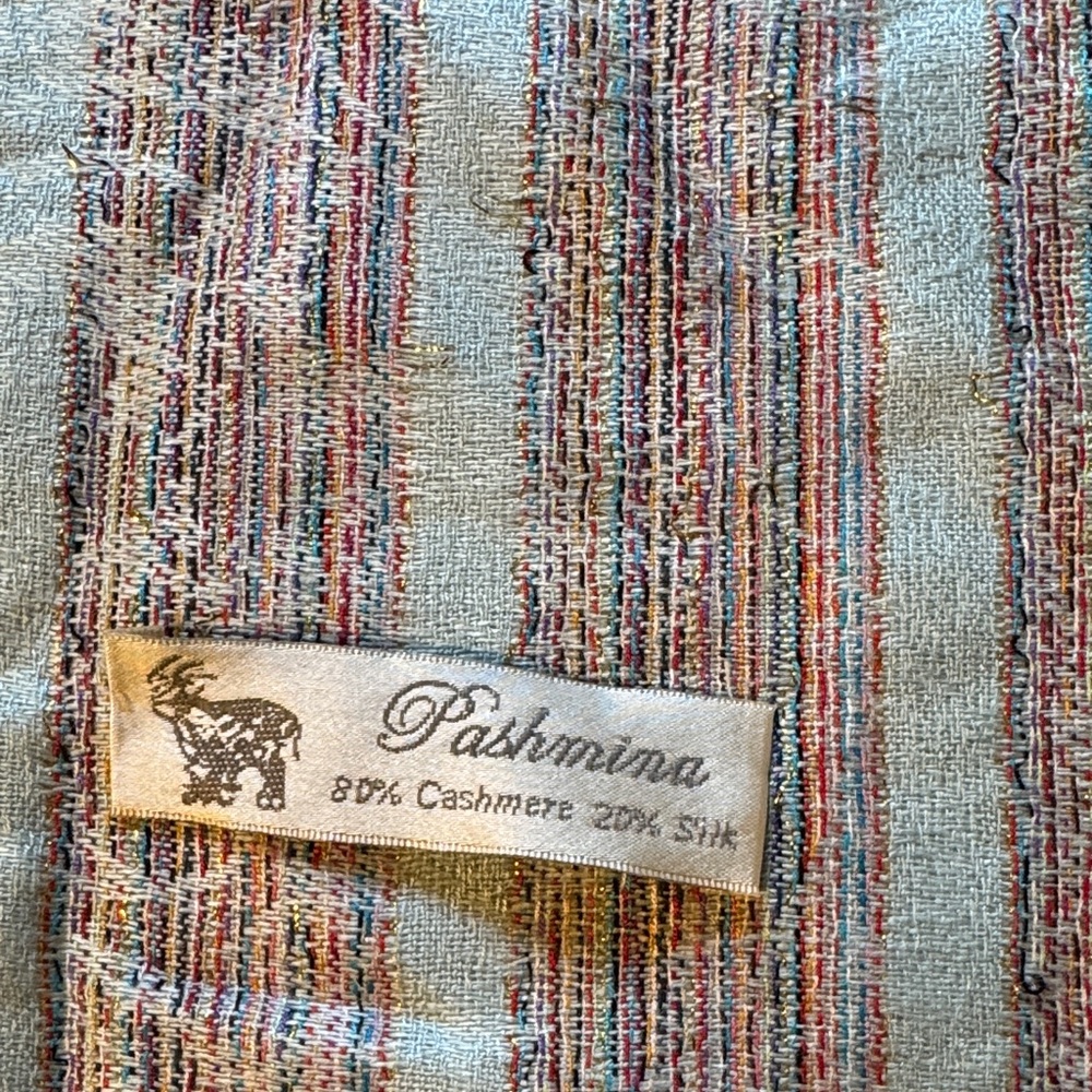 Pashmina Multicolor Striped Scarf
